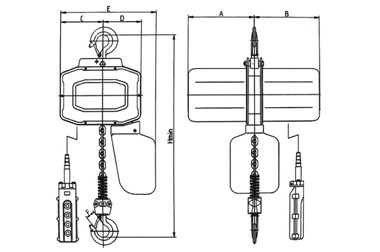 HH-B͆h(hun)늄(dng)J HH-B type single phase chain electric hoist